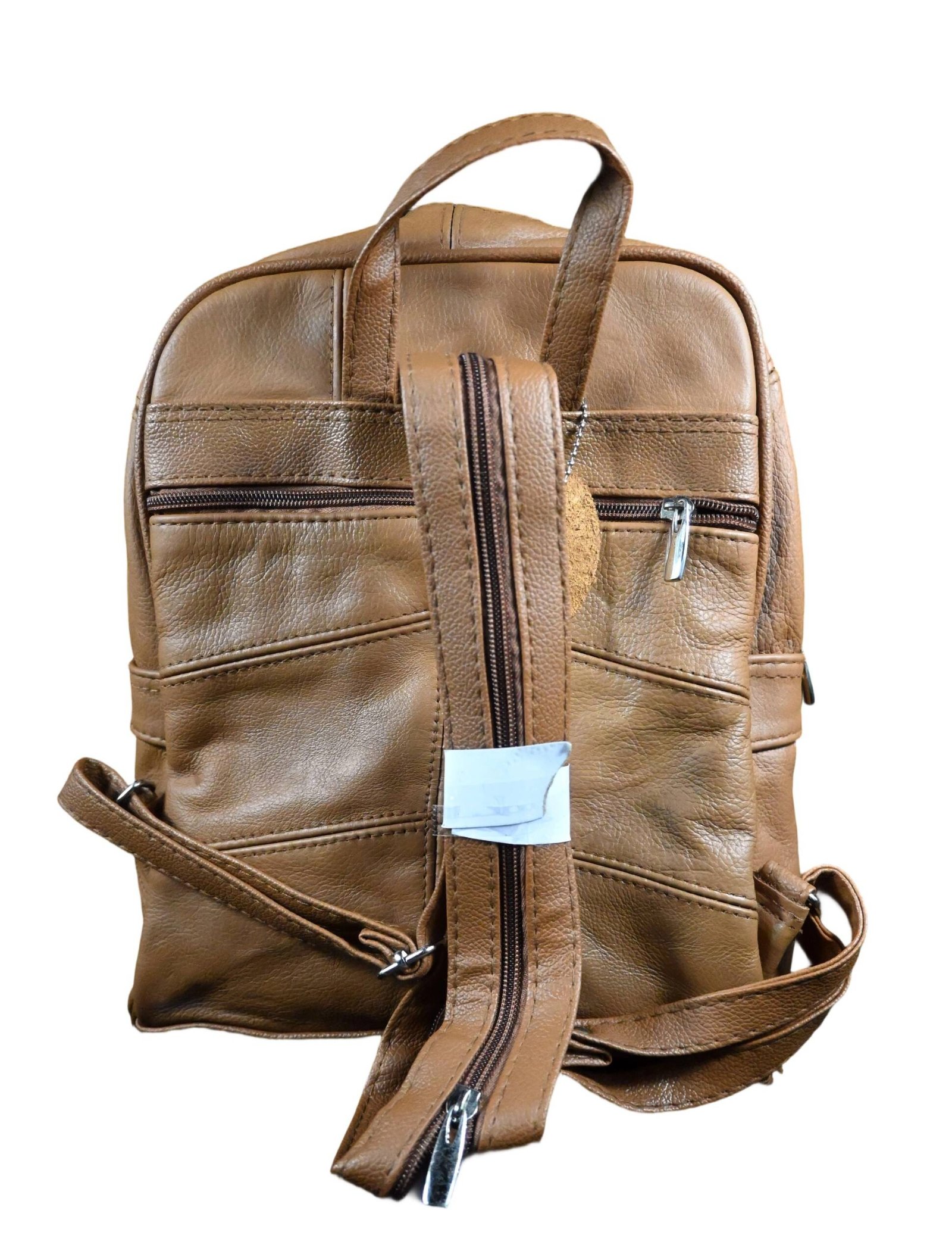 9537: Convertible Leather Backpack - 3-in-1 Sling & Shoulder Bag for Laptops - Image 4