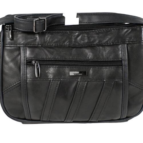 8691 | Large Horizontal Nappa Leather Messenger Shoulder Bag