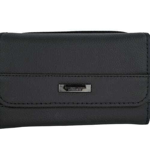 1173 | Compact Tri-Fold Genuine Leather Wallet with ID Window