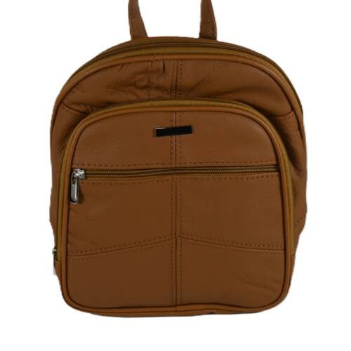 4473 | Premium Cowhide Small Multi-Pocket Handheld Backpack