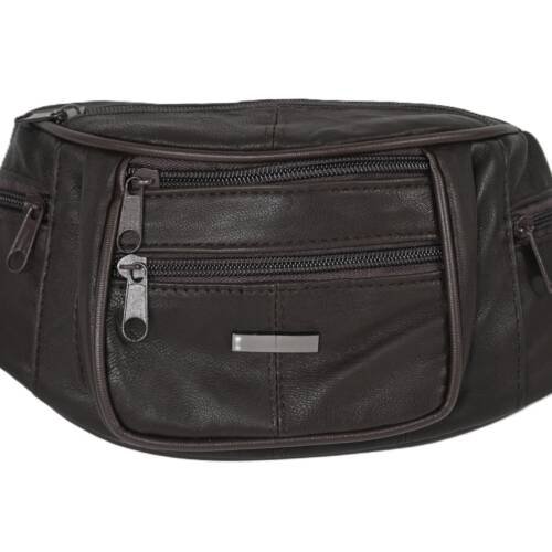 2541 | Genuine Cowhide Leather Multi-Pocket Wholesale Waist Bag