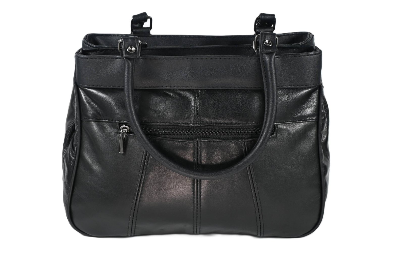 3591 | Professional Sheep Nappa Leather Multi-Pocket Business Tote Bag - Image 3