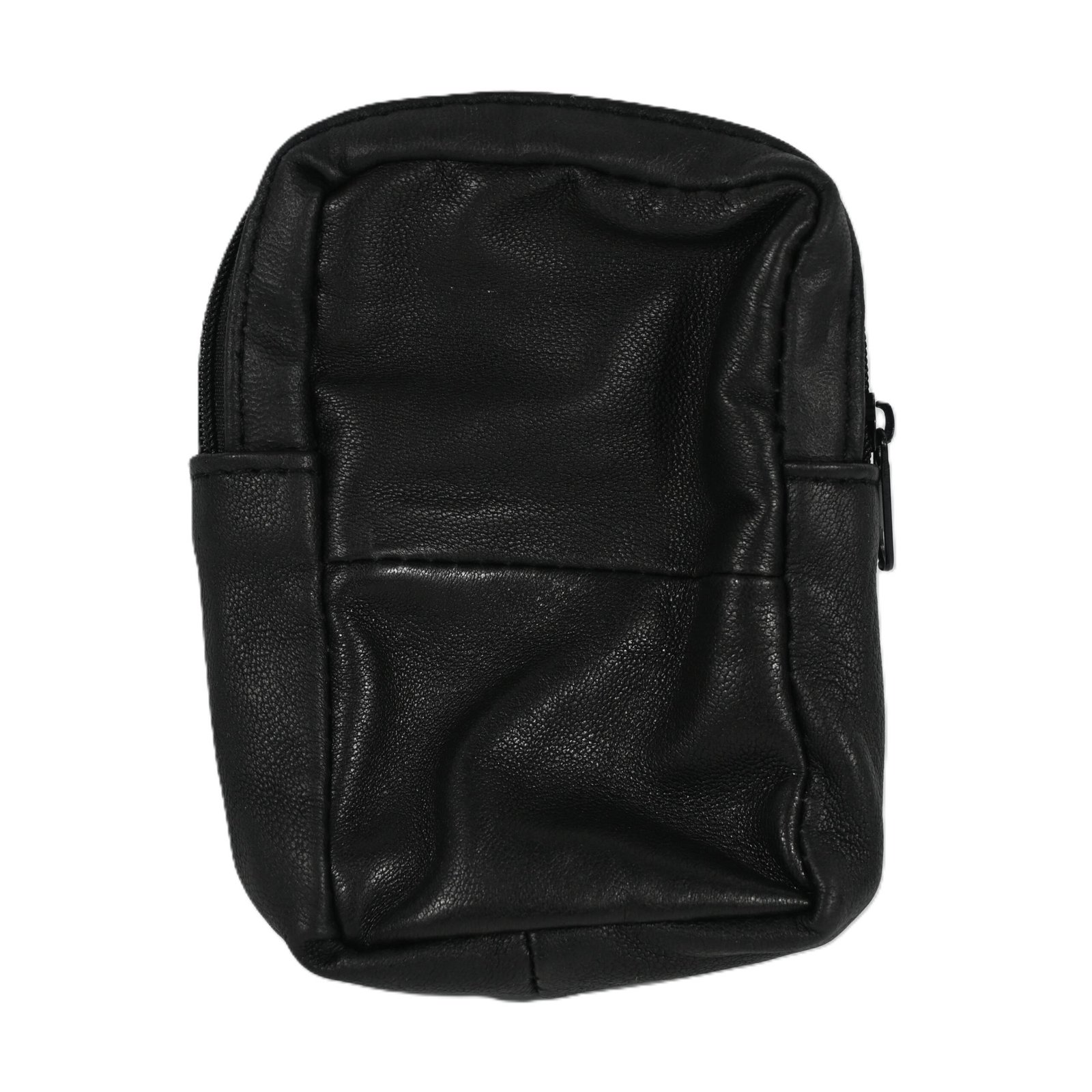 2881 | Compact Sheep Nappa Leather Vertical Mini Zipper Purse - Image 3