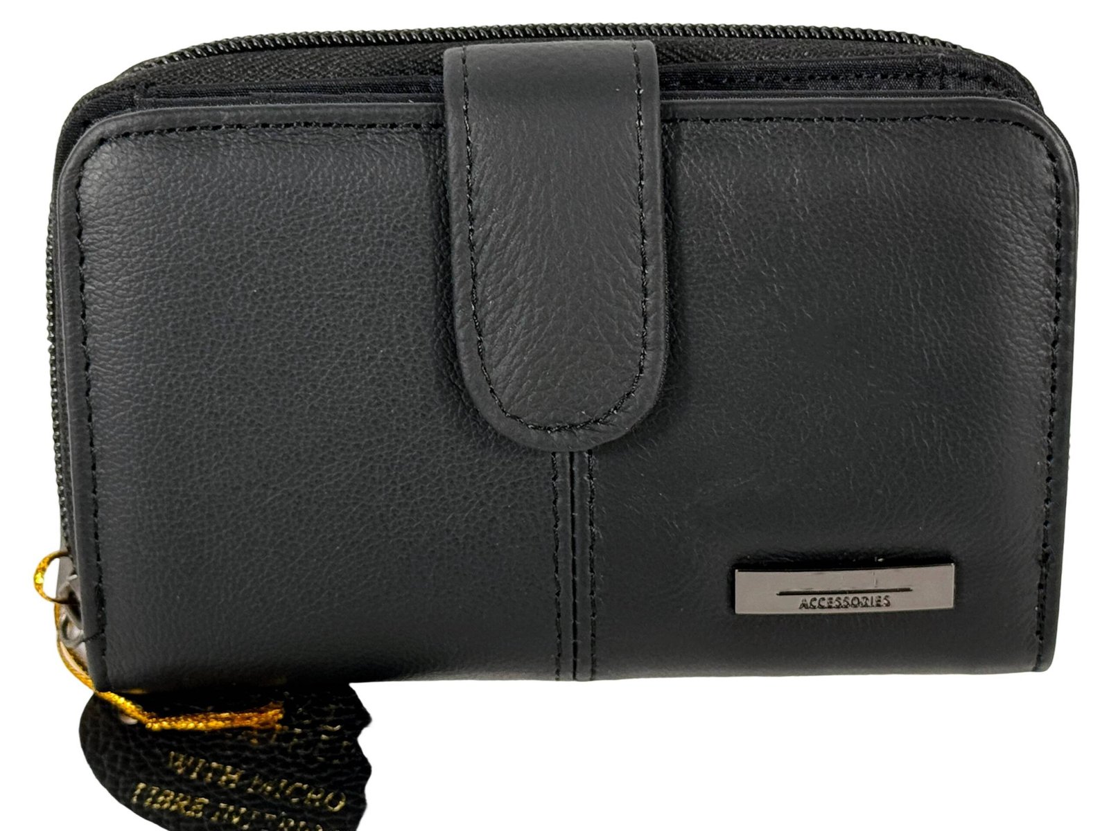 6073 | Premium Cowhide Compact High-Capacity Accordion Wallet